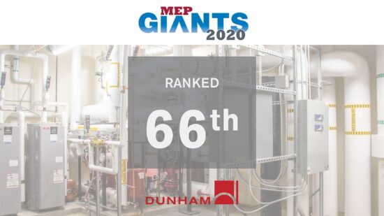 Dunham Ranks 66th among 2020 MEP Giants