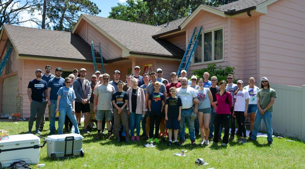 Dunham volunteers at Hearts and Hammers Event